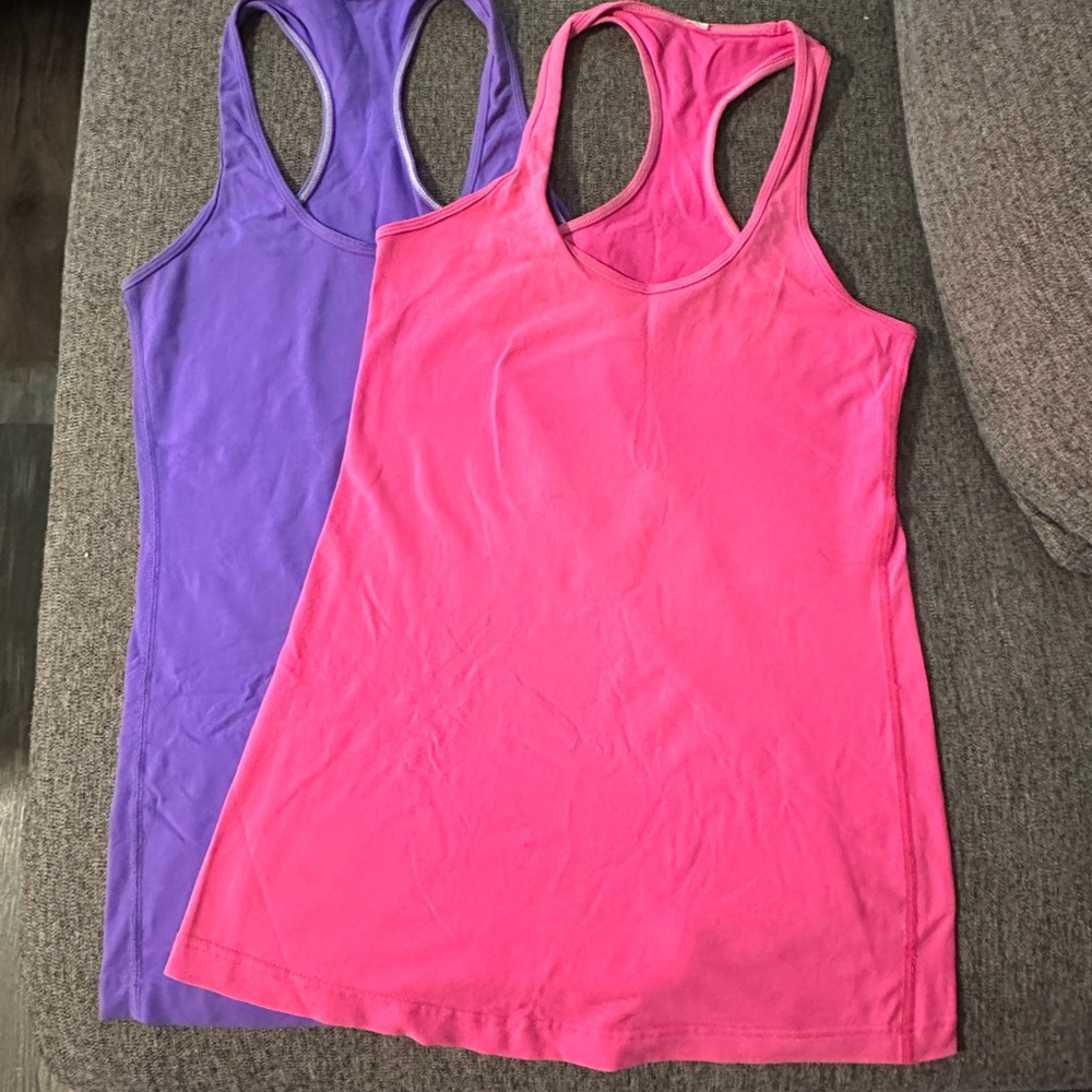 Set of 2 Lululemon racer back stretch tanks